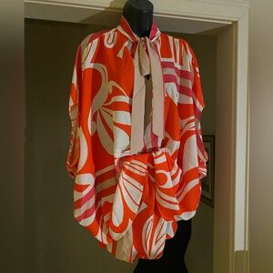 Red, White, Tan Two-Piece Short Set…